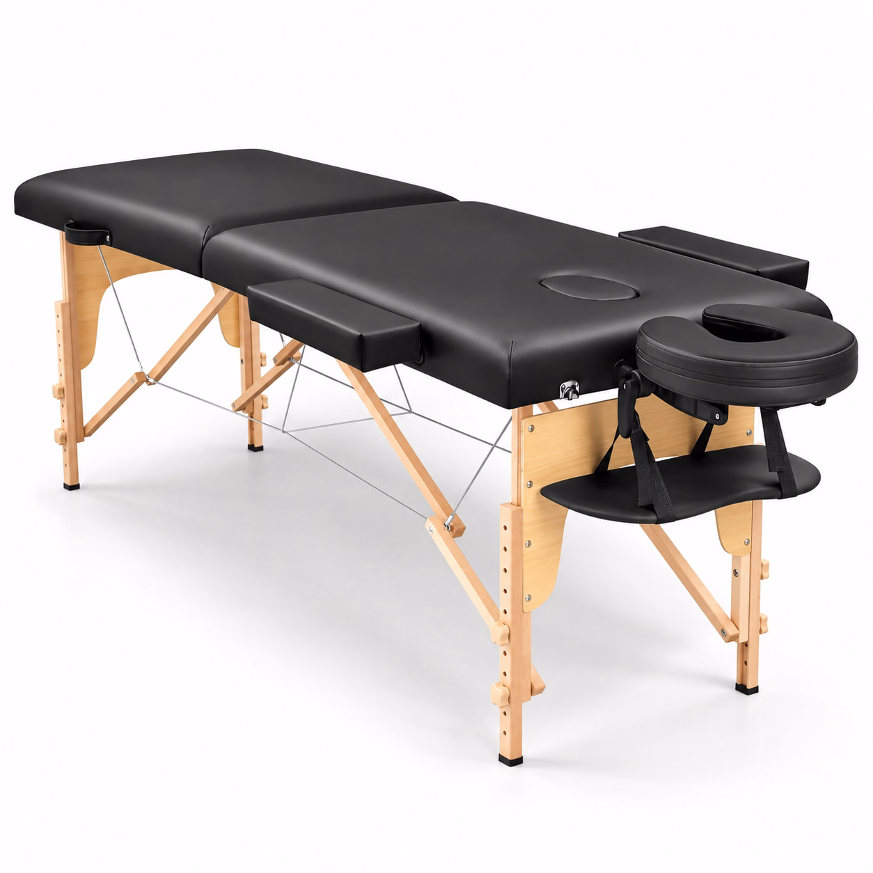 Foldable Wooden Massage Bed – 2 Fold, 60 cm Wide