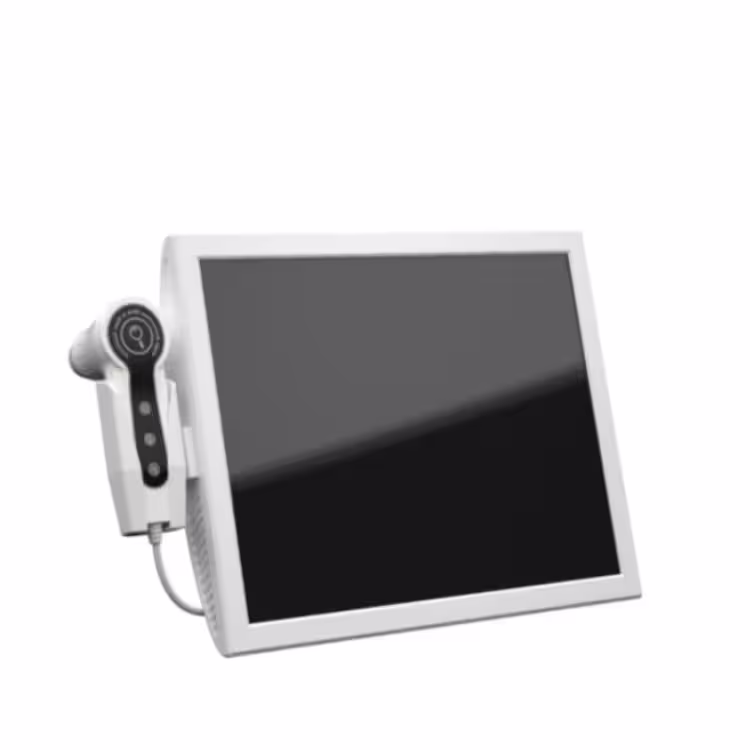 Derma scope with screen